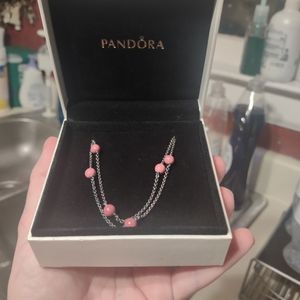 Contemporary Pandora Pearl Necklace